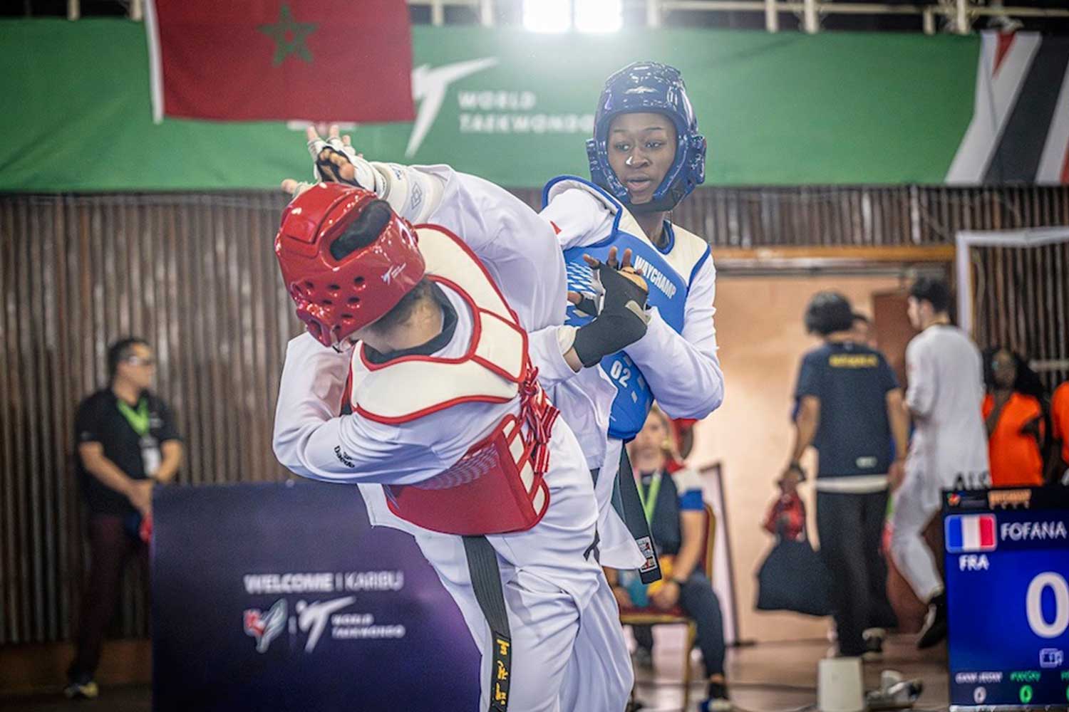Taekwondo training